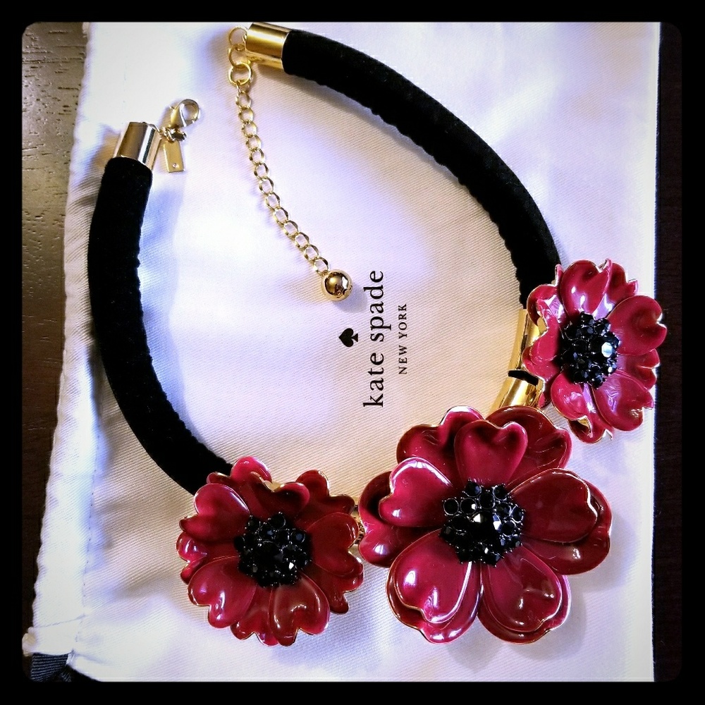 Kate Spade precious poppies necklace